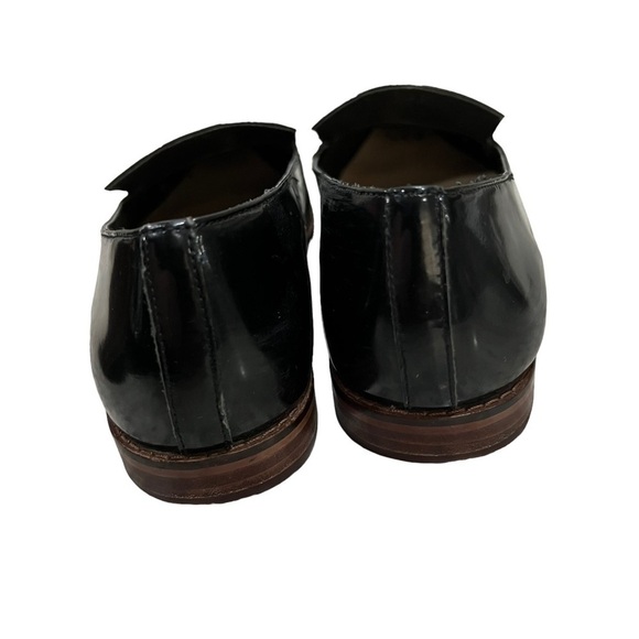 Sole Society 7 Beau Black Leather Point Toe Slip On Loafer Flat - Picture 4 of 7